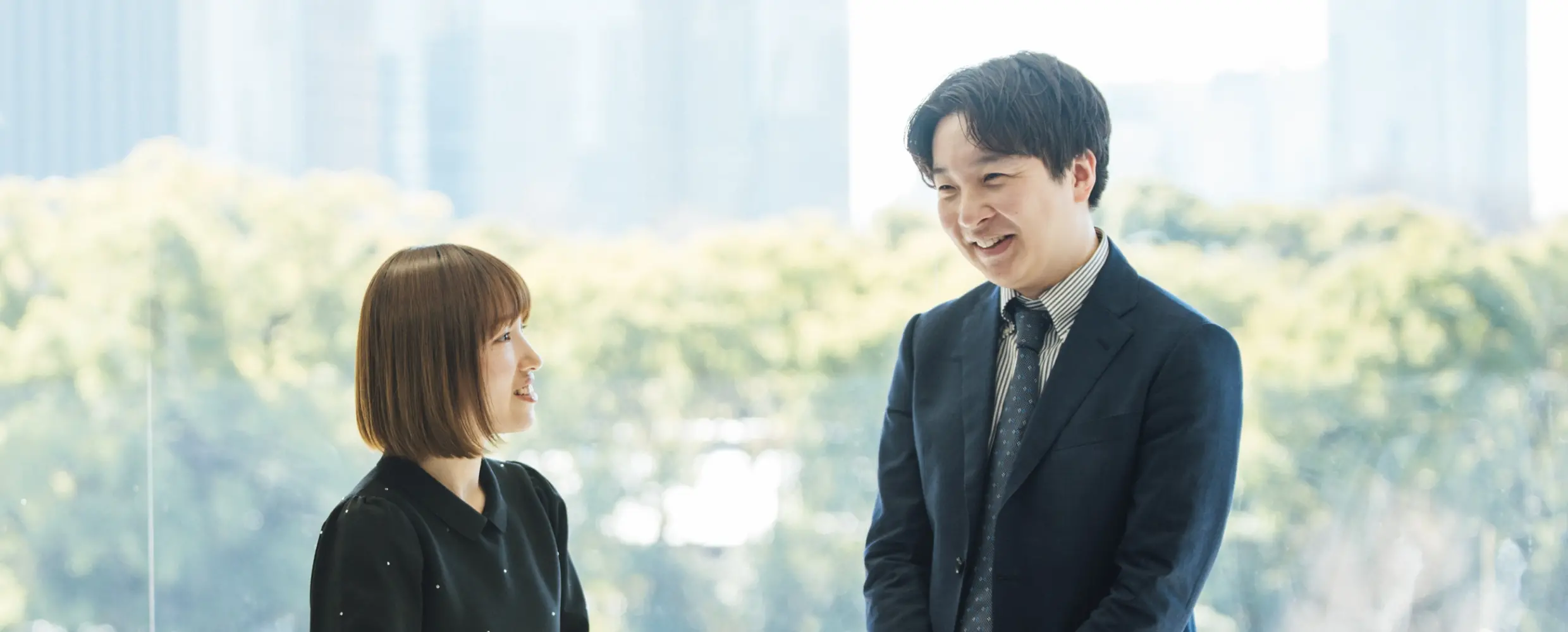 対談風景の写真