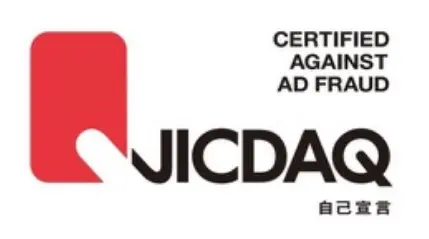 CERTIFIED AGAINST AD FRAUD JICDAQ ロゴ