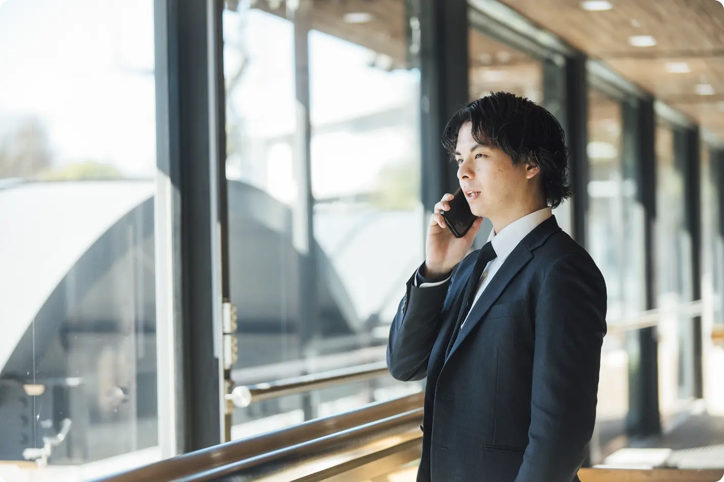 通話風景の写真