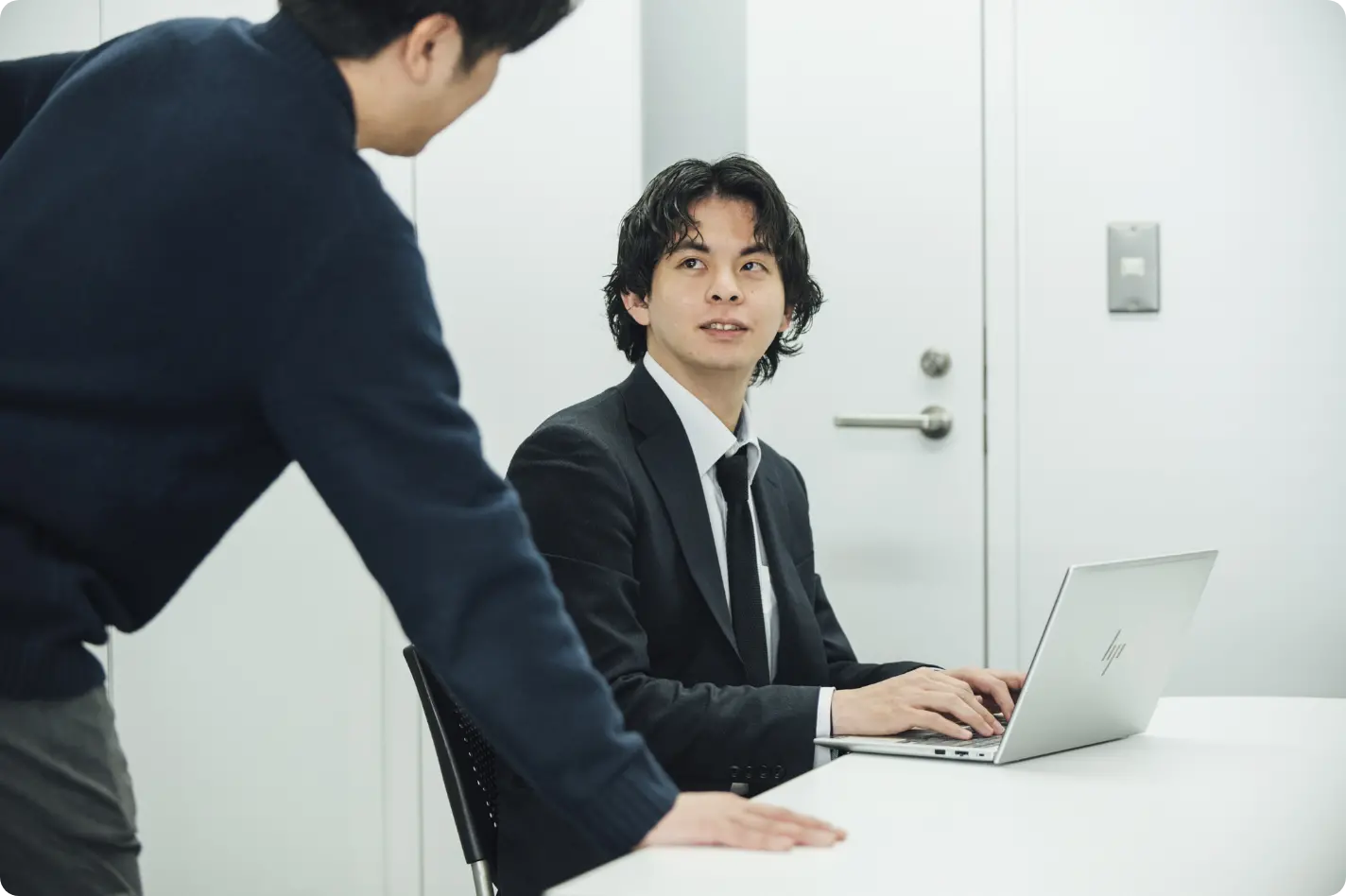 対話風景の写真