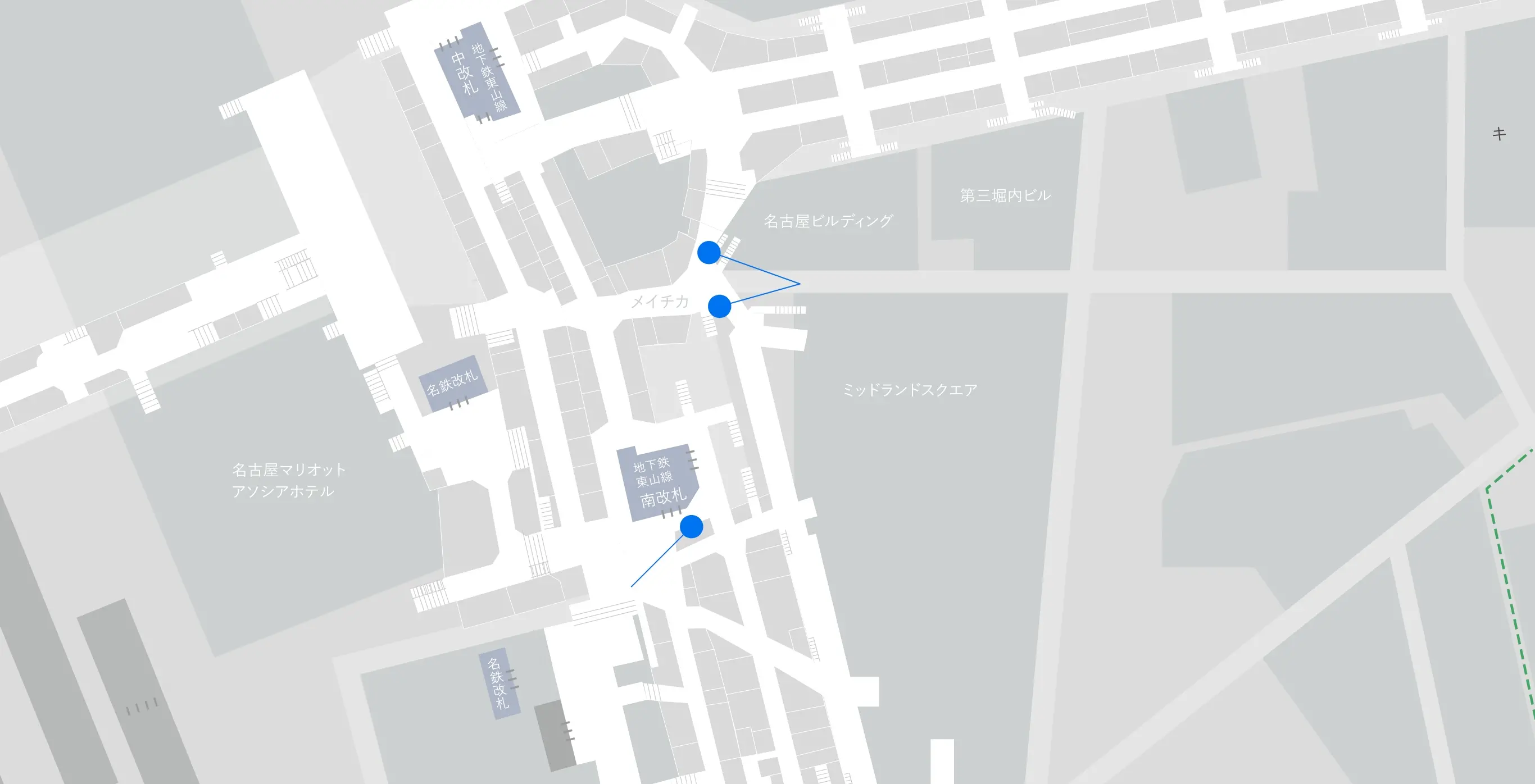 名古屋市営地下鉄 LED看板のマップ